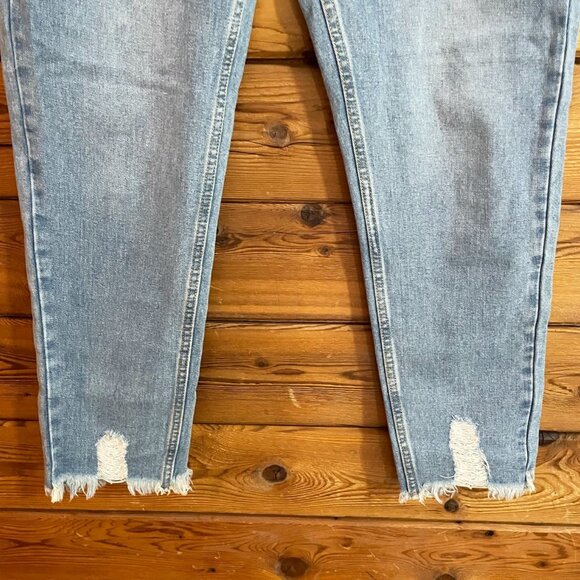 Princess Polly Circle Front Zip Up Jeans sz 8 - Picture 9 of 13